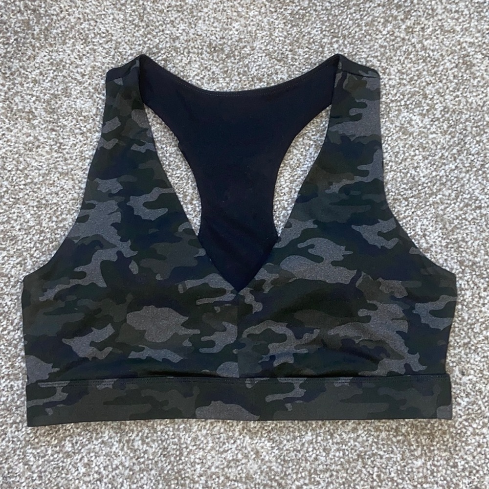 Fabletics Camo sports bra